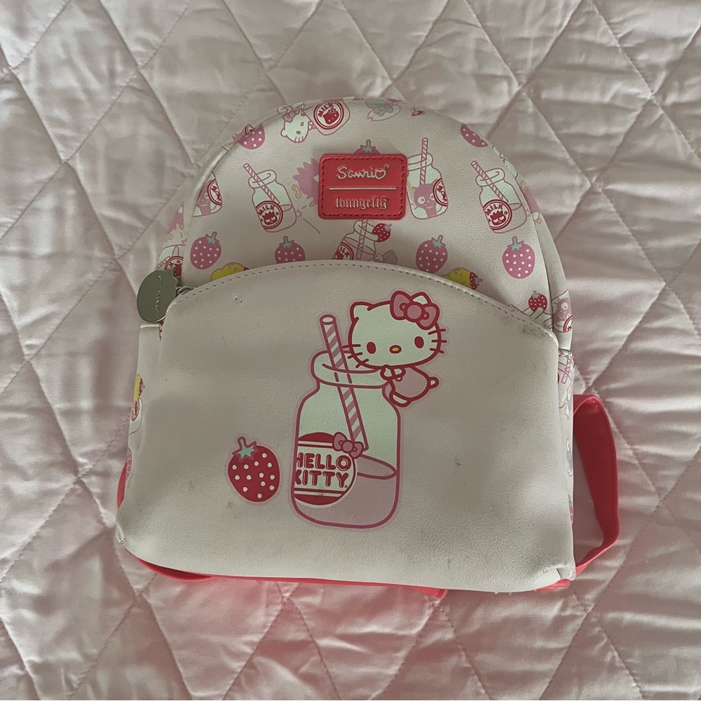 Loungefly x Sanrio | Hello Kitty Strawberry Milk Mini Backpack